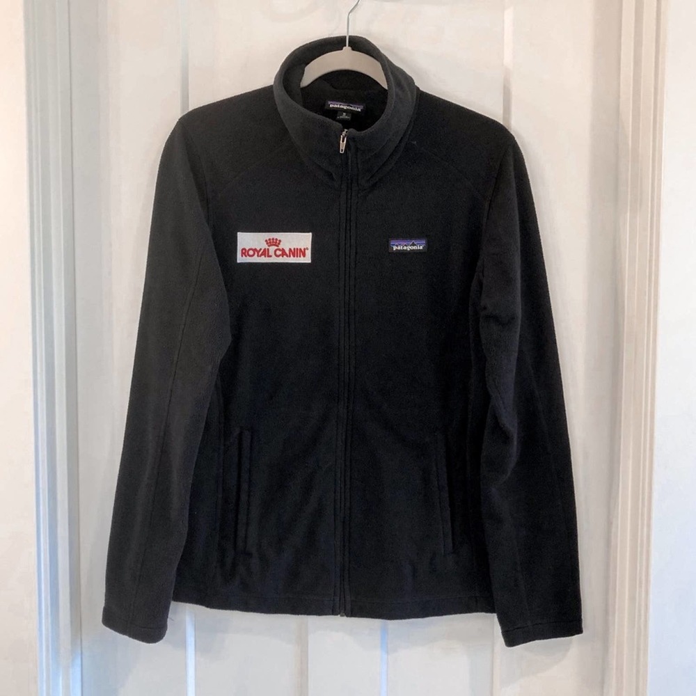 Patagonia Black Fleece Zip-Up Jacket Size Medium